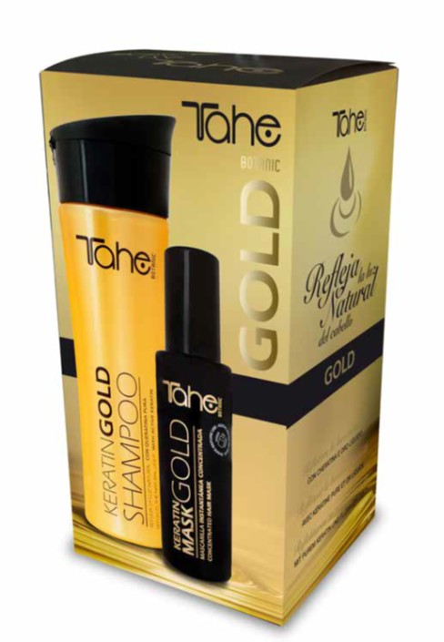 Tahe Pack Gold Shampoo 300 ml + Maschera Spray 125 ml - immagine 2