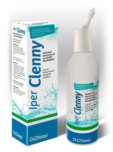 IPER CLENNY SPRAY NASALE EROGAZIONE CONTINUA SOLUZIONE IPERTONICA CON ACIDO IALURONICO 100 ML - immagine 2