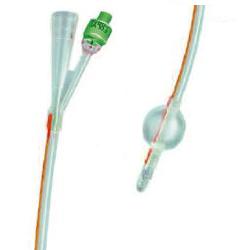 CATETERE FOLEY IN SILICONE TRASPARENTE A 2 VIE CON PALLONCINO 5-10ML DIAMETRO CH20 6,66MM LUNGHEZZA 40CM - immagine 2