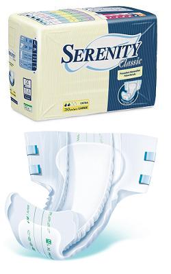 PANNOLONE PER INCONTINENZA SERENITY CLASSIC EXTRA TAGLIA SMALL 30 PEZZI - immagine 2