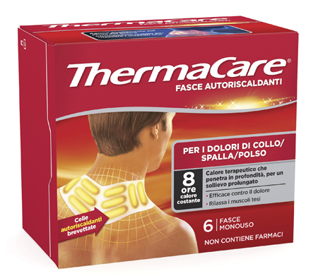 FASCE AUTORISCALDANTI A CALORE TERAPEUTICO THERMACARE COLLO/SPALLA/POLSO 6 PEZZI - immagine 2